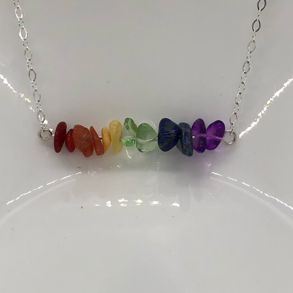 🎁LGBTQ Bee Supportive Sterling Silver Necklace - Picture 3 of 8